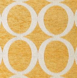 Luxury Living Oh Luxury Geometric Chenille Cushion Ochre - thumbnail 3