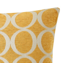 Luxury Living Oh Luxury Geometric Chenille Cushion Ochre - thumbnail 2