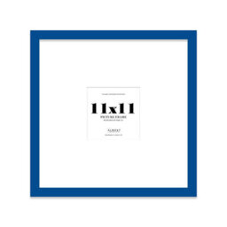 "11X11"" Blue Picture Frame - 11X11"" Square Frame With 7X7"" Mount For 11X11""/7X7"" Pictures Art Deco Style Room Decor, 1 Pack" - thumbnail 1