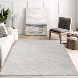 Novu Modern Abstract Living Room Area Rug Metallic Sheen- Valley Beige 200Cm X 290Cm - thumbnail 1