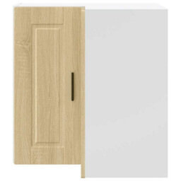 "Berkfield Durable Kitchen Wall Corner Cabinet ""porto"" Sonoma Oak Engineered Wood" - thumbnail 4