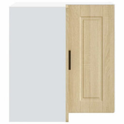 "Berkfield Durable Kitchen Wall Corner Cabinet ""porto"" Sonoma Oak Engineered Wood" - thumbnail 6