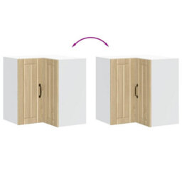 "Berkfield Durable Kitchen Wall Corner Cabinet ""porto"" Sonoma Oak Engineered Wood" - thumbnail 8