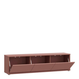 Furniture To Go Alice Springs Wide Tv Cabinet With 3 Doors Push-To-Open In Terracotta - thumbnail 5