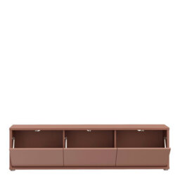 Furniture To Go Alice Springs Wide Tv Cabinet With 3 Doors Push-To-Open In Terracotta - thumbnail 6