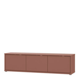 Furniture To Go Alice Springs Wide Tv Cabinet With 3 Doors Push-To-Open In Terracotta - thumbnail 4