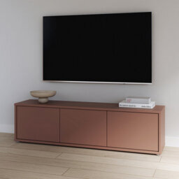 Furniture To Go Alice Springs Wide Tv Cabinet With 3 Doors Push-To-Open In Terracotta - thumbnail 7
