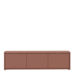 Furniture To Go Alice Springs Wide Tv Cabinet With 3 Doors Push-To-Open In Terracotta - thumbnail 3