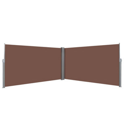 Walplus Retractable Side Awning Garden Sun Shade Canopy Gazebo For Back Door, Porch, Patio 160X600 Cm Brown - image 1