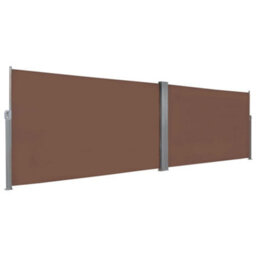 Walplus Retractable Side Awning Garden Sun Shade Canopy Gazebo For Back Door, Porch, Patio 160X600 Cm Brown - thumbnail 3