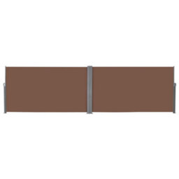 Walplus Retractable Side Awning Garden Sun Shade Canopy Gazebo For Back Door, Porch, Patio 160X600 Cm Brown - thumbnail 2