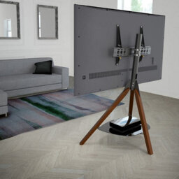 "Xample Avf Hoxton Tripod Tv Stand For Tvs Up To 70"" (40Kg) - Dark Wood Legs, Glass Shelf, Cable Management, Adjustable Height & Tilt" - thumbnail 8