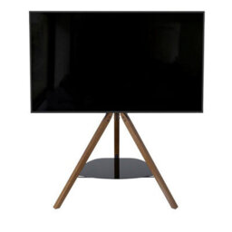 "Xample Avf Hoxton Tripod Tv Stand For Tvs Up To 70"" (40Kg) - Dark Wood Legs, Glass Shelf, Cable Management, Adjustable Height & Tilt" - thumbnail 4