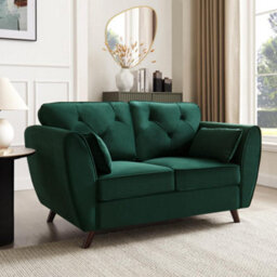 Home Detail Mona 2 Seater Sofa, Green Velvet
