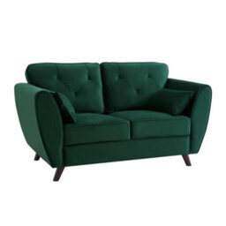 Home Detail Mona 2 Seater Sofa, Green Velvet - thumbnail 3