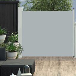 Berkfield Patio Retractable Side Awning 100X300 Cm Grey - thumbnail 1