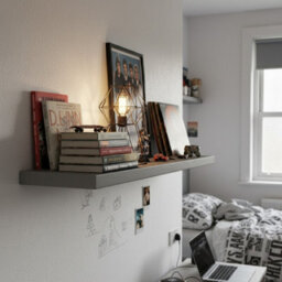 Toolty Shelf Invisible Brackets 145mm Antique Gray 70Cm
