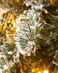 Werchristmas 1 M Pre-Lit Snow-Flocked Majestic Artificial Christmas Wreath, 100 Warm White Leds - thumbnail 4