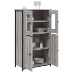 Vidaxl Highboard Grey Sonoma 62X32X106.5 Cm Engineered Wood - thumbnail 4