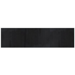 Berkfield Modern Rug Rectangular Black 80X300 Cm Bamboo