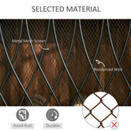 HOMCOM 126Cm 3-Panel Metal Folding Fireplace Screen Protective Guard Child Pet Home - thumbnail 6
