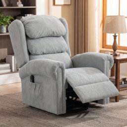 Homcom Power Lift Recliner Chair For Elderly With Remote Control, Grey - thumbnail 2