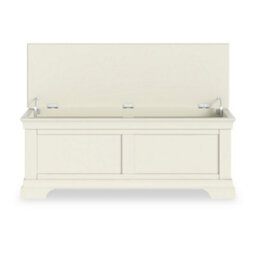 Colette Cream Ottoman Blanket Box - Fully Assembled By Roseland Furniture - thumbnail 5