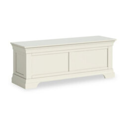Colette Cream Ottoman Blanket Box - Fully Assembled By Roseland Furniture