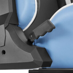 Tectake Play Gaming Chair, Racing Seat, Compatible With Many Consoles - Black/azure - thumbnail 8