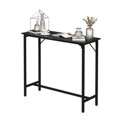 Bar Table Breakfast Dining Coffee Table W/ Adjustable Footpads Kitchen Brown - image 1