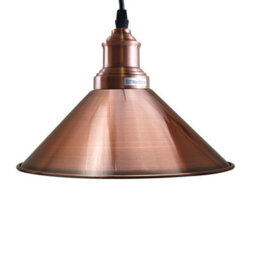 Ledsone 22Cm Copper Cone Pendant Light E27 Ceiling Fixture - thumbnail 8