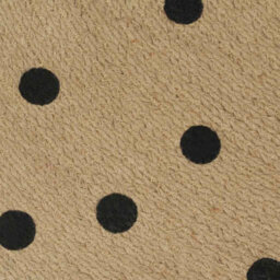 Berkfield Modern Handmade Rug Jute With Print Polka Dot 90 Cm - thumbnail 4