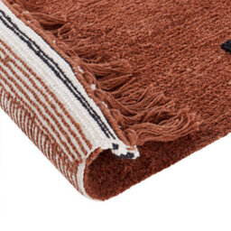 Beliani Kids Rug Laza Brown 140 X 200 Cm Cotton - thumbnail 5