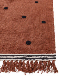 Beliani Kids Rug Laza Brown 140 X 200 Cm Cotton - thumbnail 4