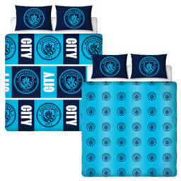 MAN CITY Manchester City Fc Flashy Double Duvet Cover - thumbnail 1
