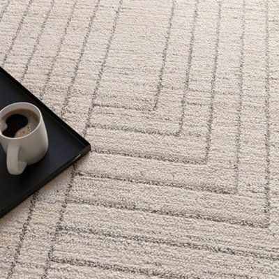 The Rug Edit Oslo Os06 Maze Grey Area Rug - 160X220Cm - image 1