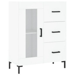 Berkfield Highboard White 69.5X34X180 Cm Engineered Wood - thumbnail 7
