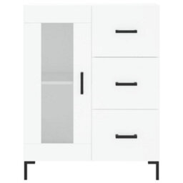 Berkfield Highboard White 69.5X34X180 Cm Engineered Wood - thumbnail 8