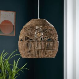 Inlight Rhea Natural Rattan Round Lamp Shade (D)30Cm - thumbnail 2