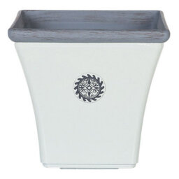 Beliani  Plant Pot Elateia 32 Cm White - thumbnail 1
