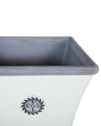 Beliani  Plant Pot Elateia 32 Cm White - thumbnail 5