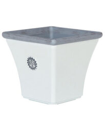 Beliani  Plant Pot Elateia 32 Cm White - thumbnail 4