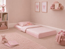 Strictly Beds and Bunks Leon Pink Montessori Solid Pine Low Floor Bed, 3Ft Single - thumbnail 8