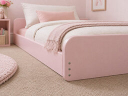 Strictly Beds and Bunks Leon Pink Montessori Solid Pine Low Floor Bed, 3Ft Single - thumbnail 5