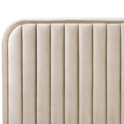 Beliani Bed Velvet Brin 140 X 200 Cm (Eu Double) Taupe - thumbnail 7