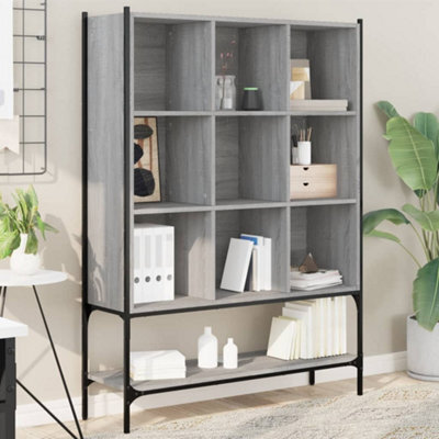 Berkfield Bookcase Grey Sonoma 102X30X141.5 Cm Engineered Wood - image 1