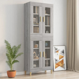 Vidaxl Hanging Wall Cabinet Grey Sonoma 69.5X34X90 Cm - thumbnail 9