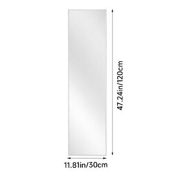 Living And Home Modern Home Metal Frame Floor Mirror Wall Mounted - thumbnail 9