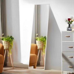Living And Home Modern Home Metal Frame Floor Mirror Wall Mounted - thumbnail 2