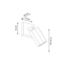 Luminosa Lighting Luminosa Zeke Oak Octagon Single Spotlight Wood, 1X Gu10 - thumbnail 4